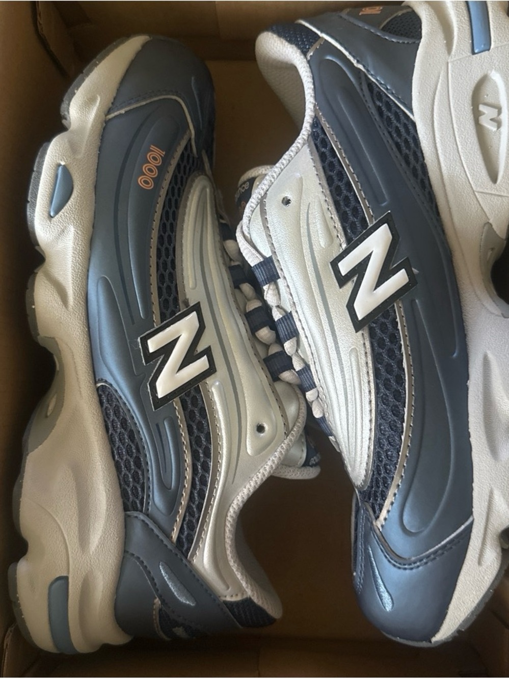 New Balance KIDS 1000 Running Shoes - Navy/White